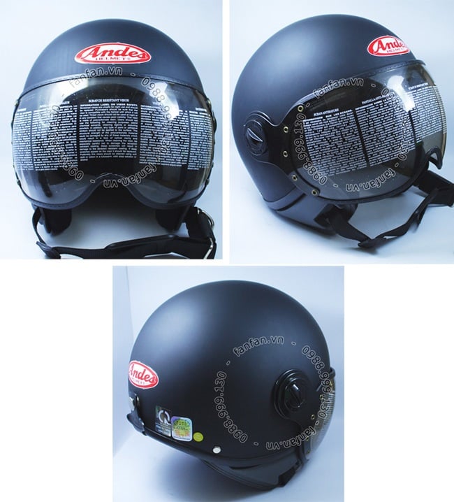 mũ bảo hiểm andes full face chính hãng