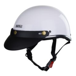 nón bảo hiểm nửa đầu rona haly r6 trắng