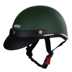 nón bảo hiểm nửa đầu rona haly r6 xanh rêu