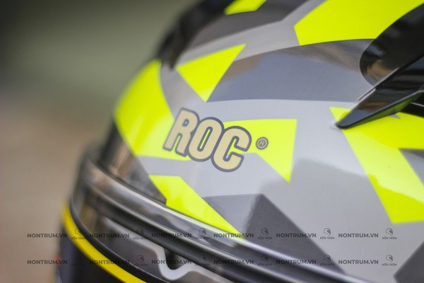 nón bảo hiểm fullface ROC R02 v2 xanh lá