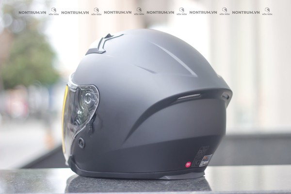 nón bảo hiểm fullface ROC R02 đen nhám