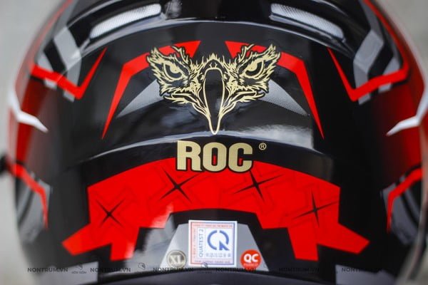 nón bảo hiểm ROC R02 V3 đỏ nhám