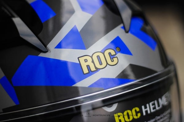 nón bảo hiểm fullface ROC R02 v2 xanh dương