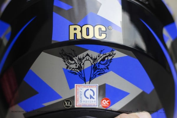 nón bảo hiểm fullface ROC R02 v2 xanh dương