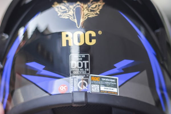 nón ROC R01 v3 xanh dương