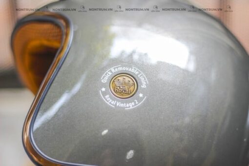 nón royal m20c xám chuột