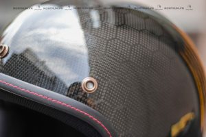 nón 3/4 carbon zealot vân tổ ong