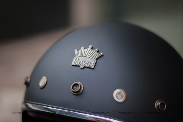 nón bảo hiểm Royal M20D đen nhám