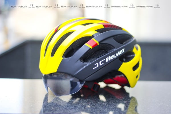 nón xe đạp JC 25 vàng