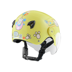 nón bảo hiểm sunda 108SB gấu teddy vàng
