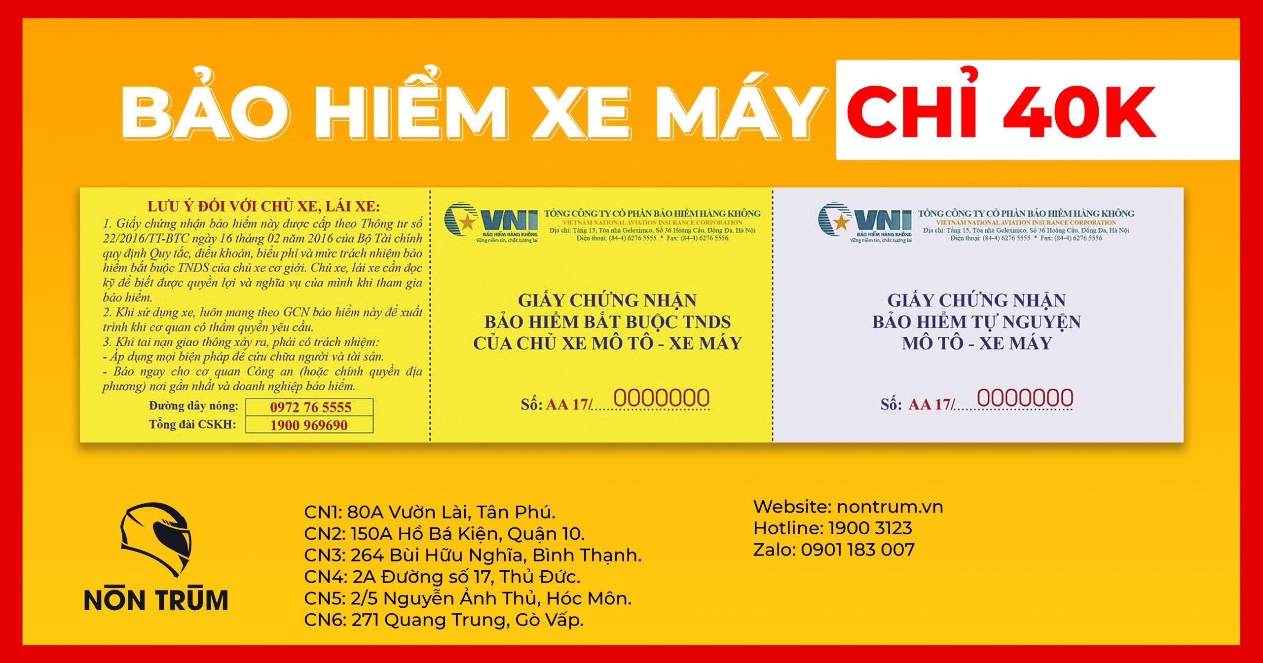 bán bảo hiểm xe máy 40K