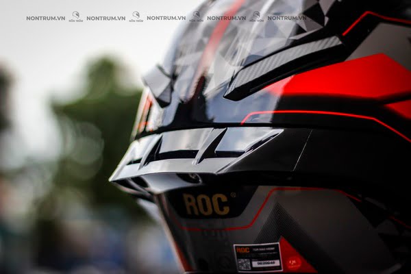 nón fullface ROC R03 V8 đỏ bóng