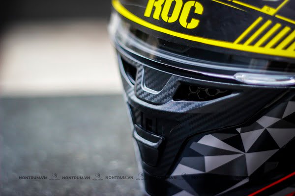 nón fullface ROC R03 V8 đỏ bóng