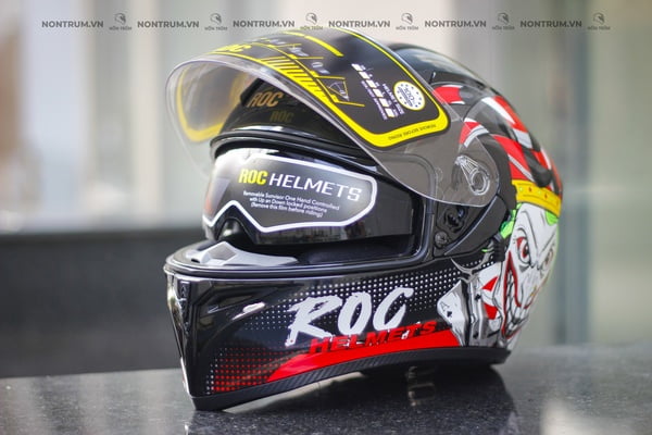 nón fullface ROC R05 Joker bóng
