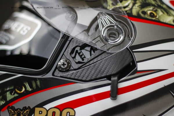 nón bảo hiểm ROC R05 V4 đỏ bóng