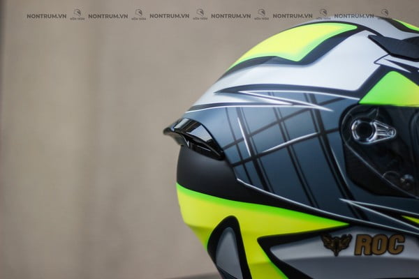 nón fullface ROC R05 xanh nhám