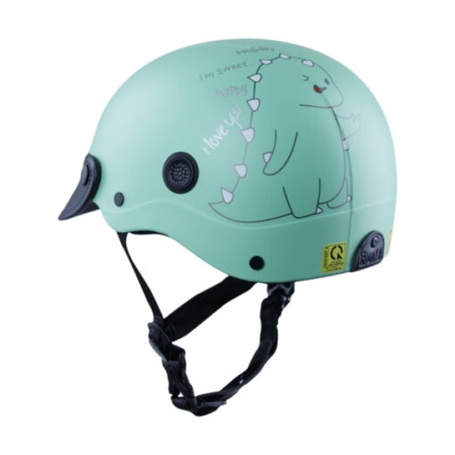 nón bảo hiểm sơn Rona Dino xanh
