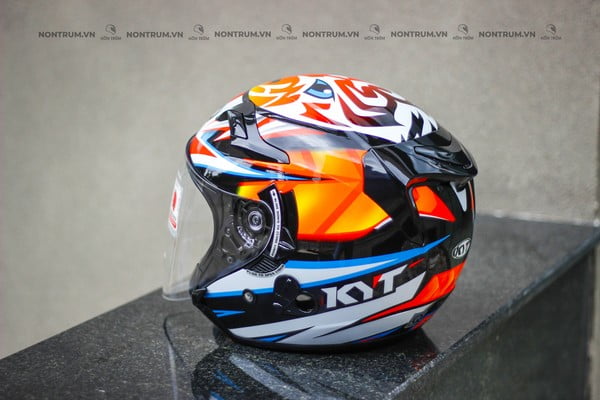 nón bảo hiểm 3/4 KYT Axel basani