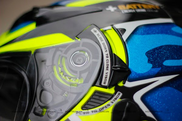 nón bảo hiểm 3/4 KYT blue