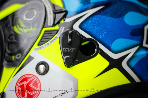 nón bảo hiểm 3/4 KYT blue