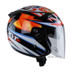 nón bảo hiểm 3/4 KYT venom Axel basani