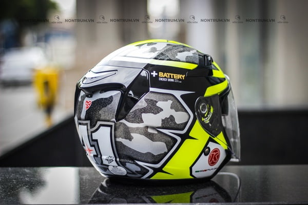 nón bảo hiểm 3/4 kyt venom espargaro gun
