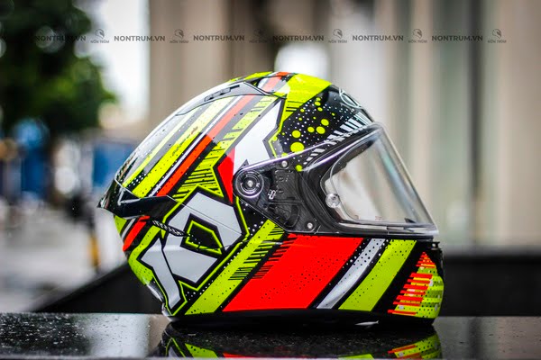 nón bảo hiểm kyt nfr energy red/yellow
