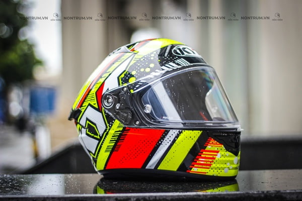 nón bảo hiểm kyt nfr energy red/yellow