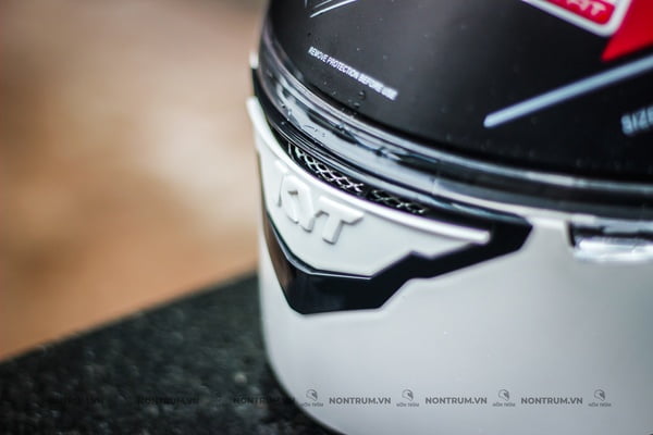 nón bảo hiểm fullface kyt nfr trắng