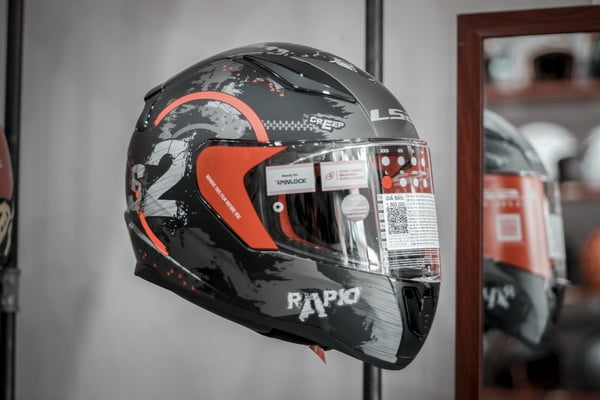 nón bảo hiểm fullface ls2 ff353 rapid circle đen