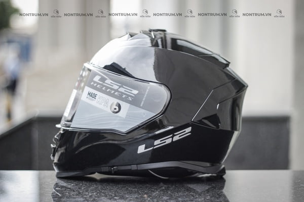 nón bảo hiểm fullface ls2 ff800 đen bóng