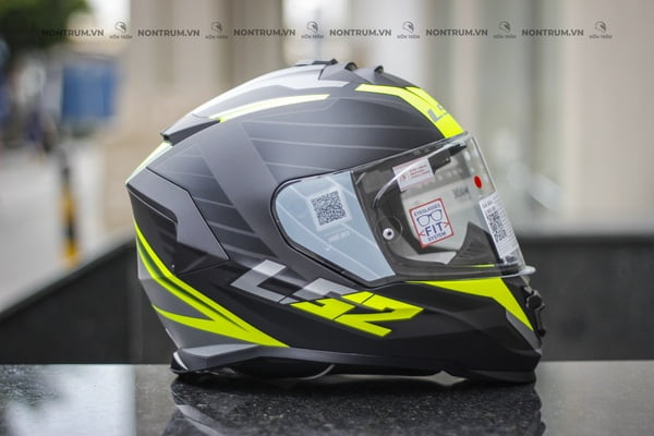 nón bảo hiểm fullface ls2 ff800 đen xanh