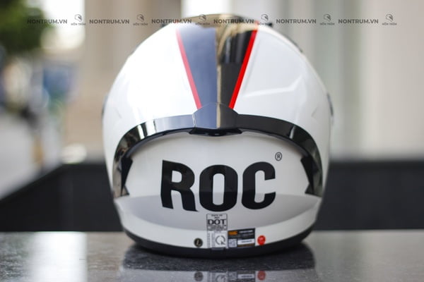 nón bảo hiểm fullface ROC R01 v4 trắng