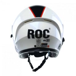 nón bảo hiểm 3/4 ROC R02 trắng tem