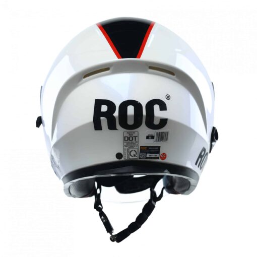 nón bảo hiểm 3/4 ROC R02 trắng tem