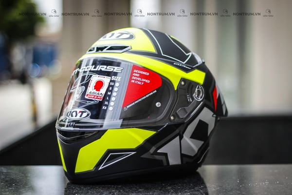 nón bảo hiểm fullface kyt tt-course electron yellow