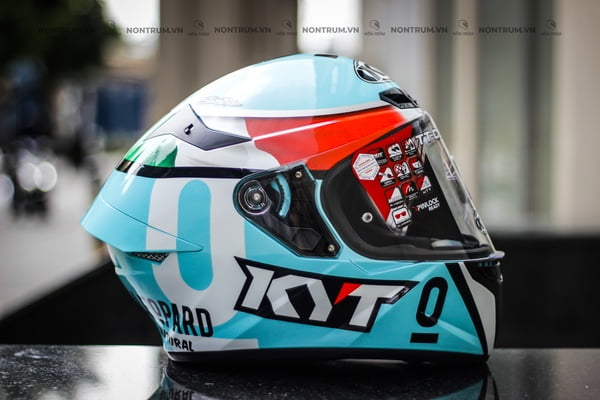 nón bảo hiểm fullface kyt tt-course leopard