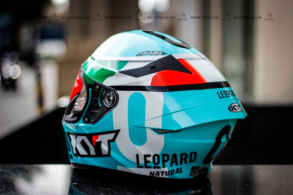 nón bảo hiểm fullface kyt tt-course leopard