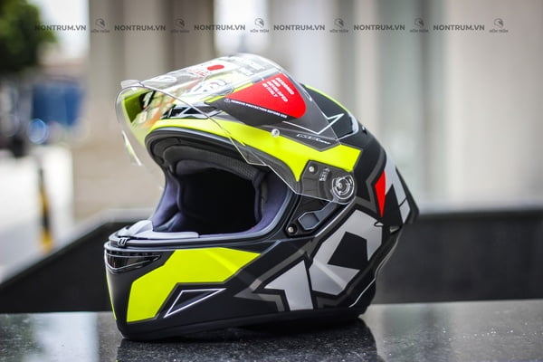 nón bảo hiểm fullface kyt tt-course electron yellow