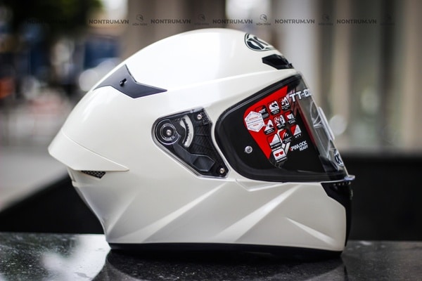 nón bảo hiểm fullface kyt tt-course trắng
