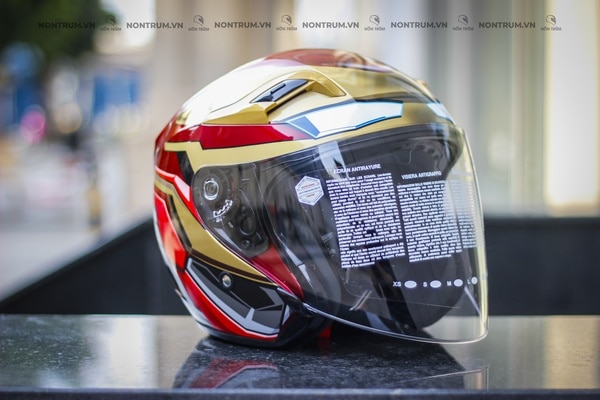 nón bảo hiểm 3/4 kyt venom ironman