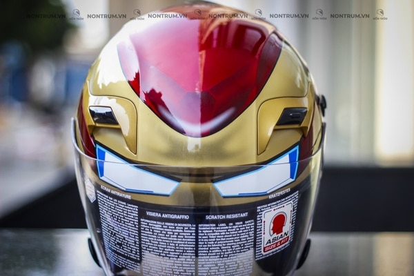 nón bảo hiểm 3/4 kyt venom ironman