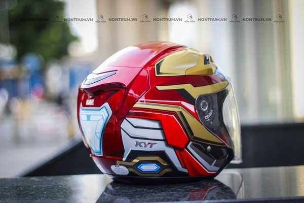 nón bảo hiểm 3/4 kyt venom ironman
