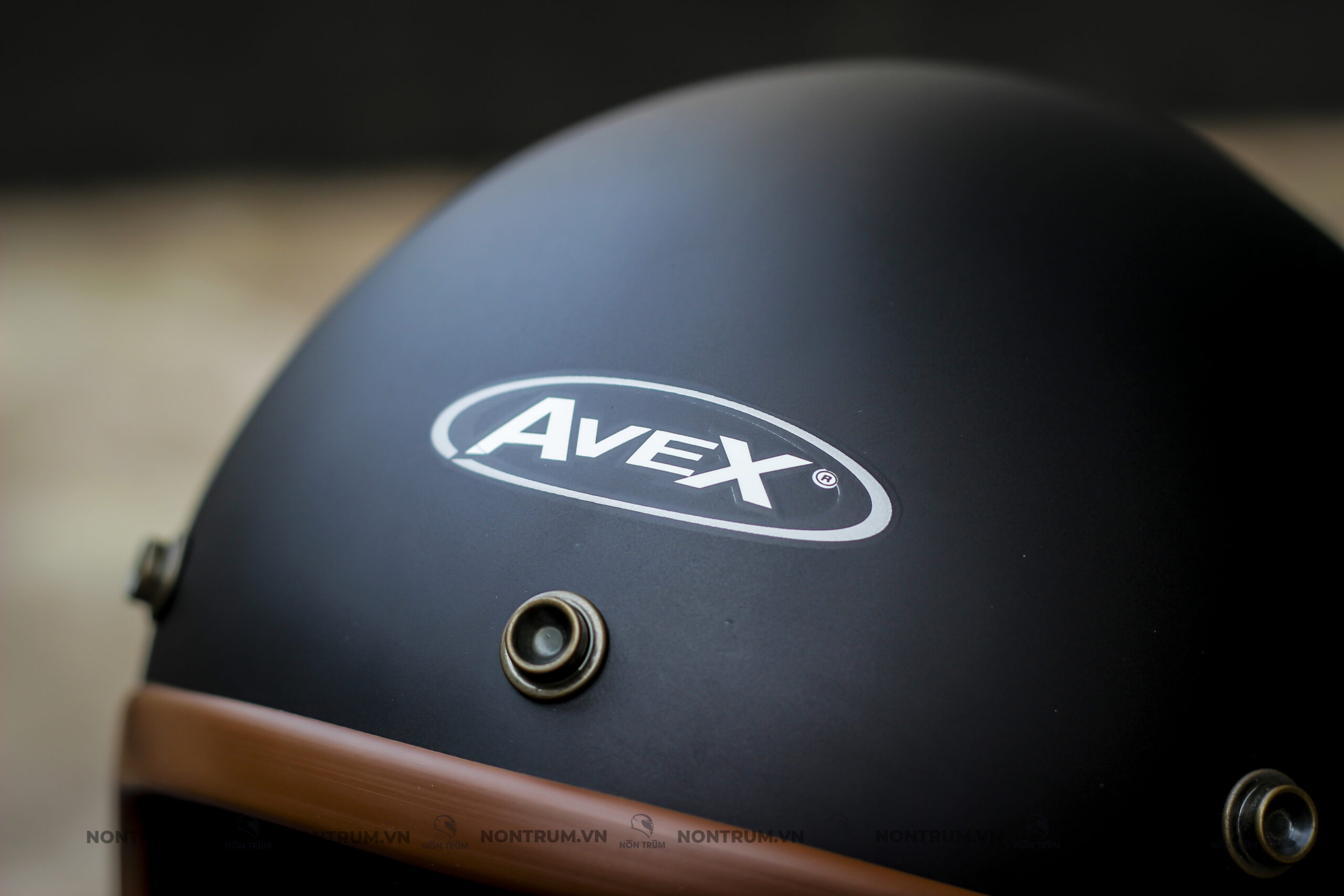 nón avex pronto đen nhám