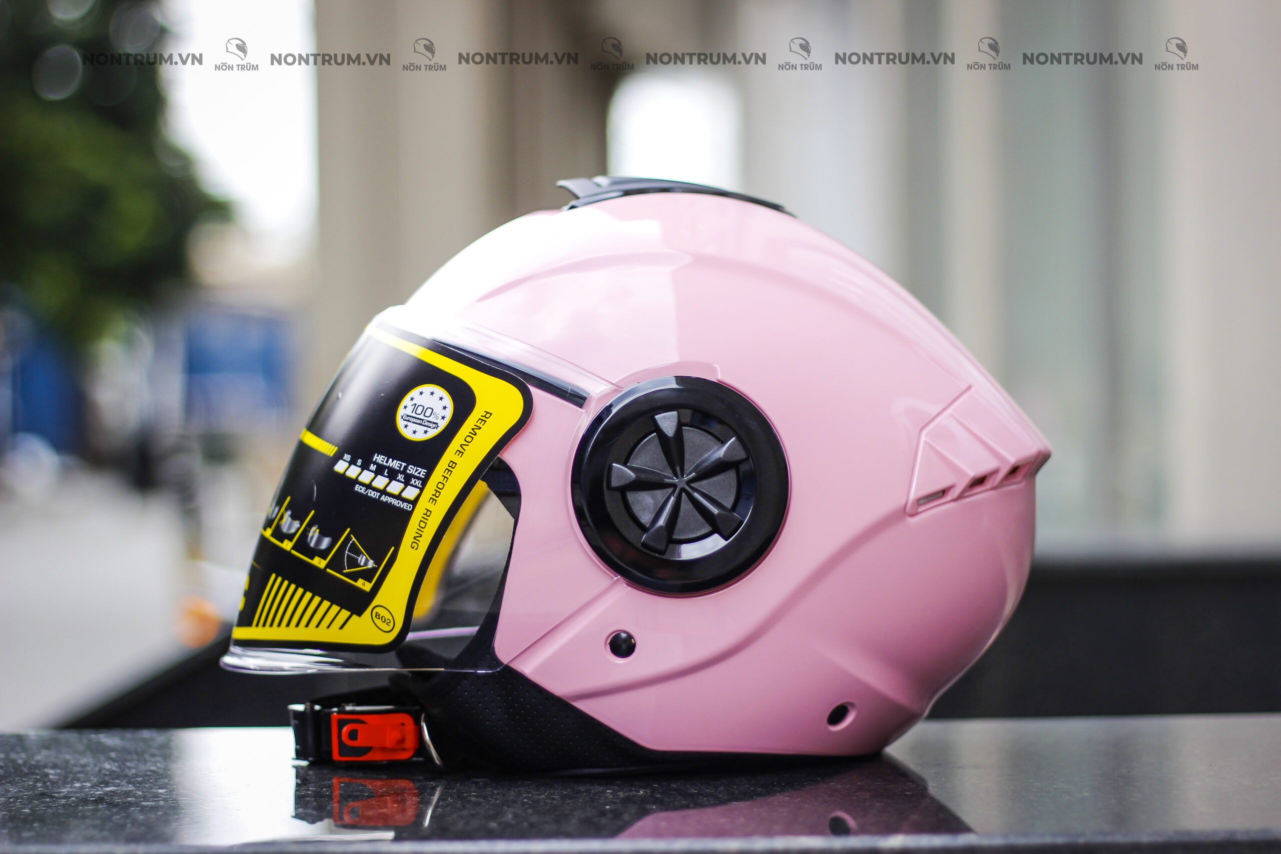 nón ROC R06 hồng 2