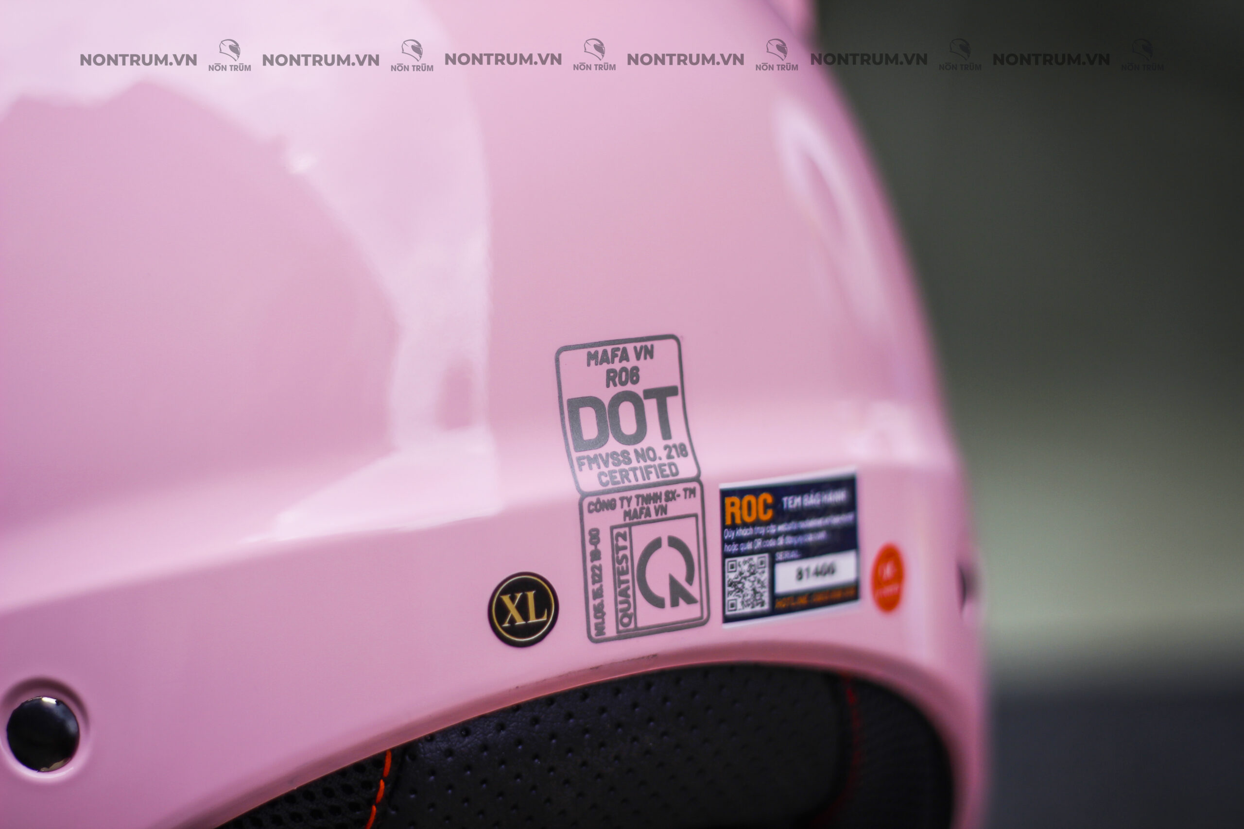 nón ROC R06 hồng 2