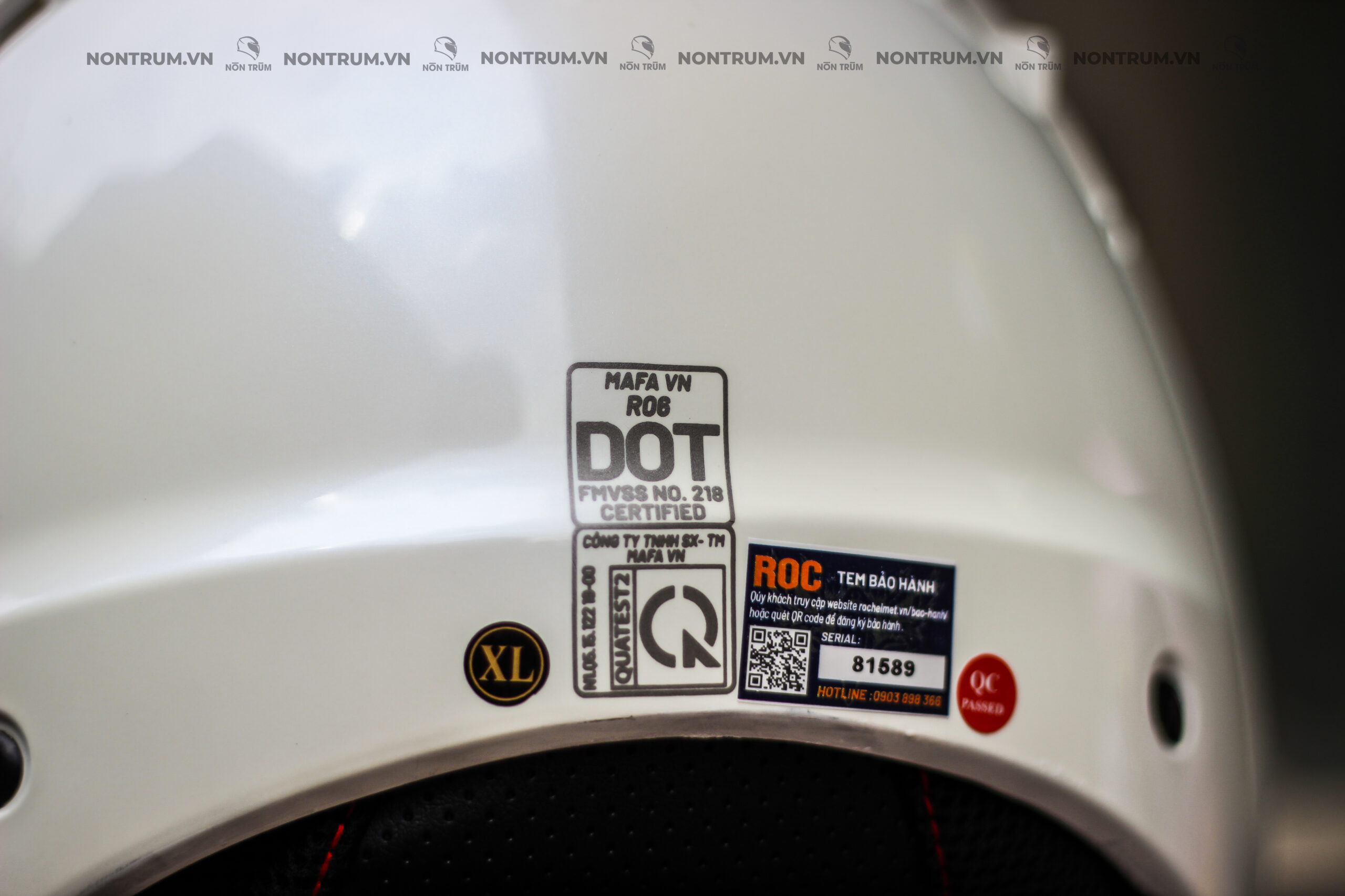 nón ROC R06 trắng 5