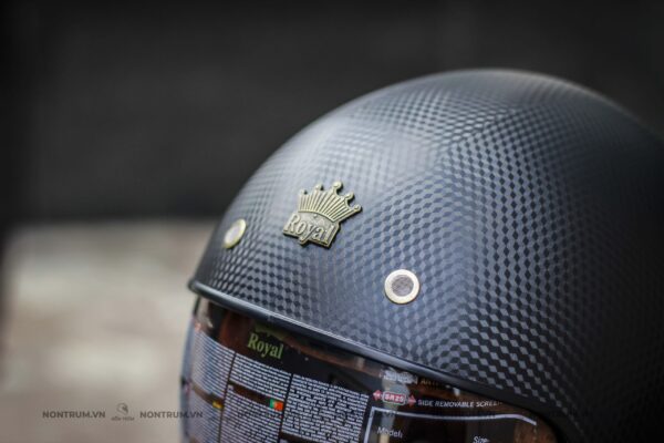 nón royal m139 vân carbon