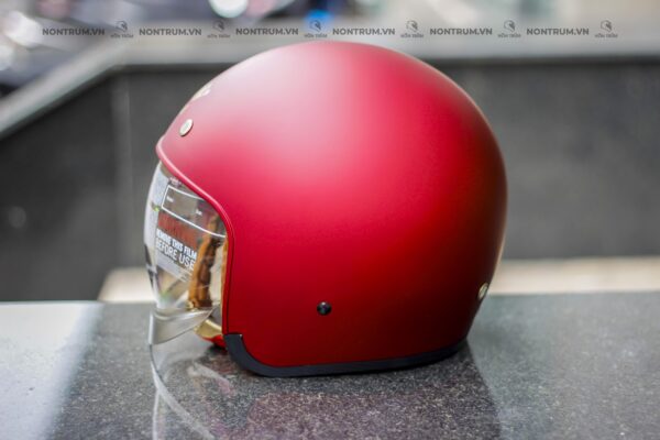nón Royal m139 đỏ đô nhám