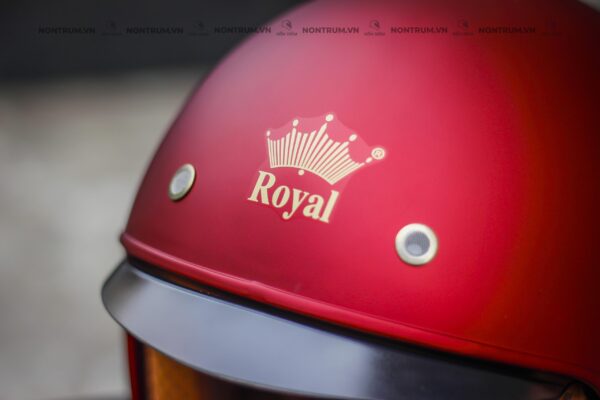 nón Royal m139 đỏ đô nhám